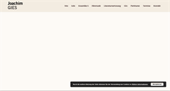 Desktop Screenshot of joachimgies.de